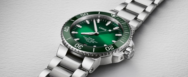 Aquis Date Calibre 400 - 01 400 7763 4157-07 8 24 09PEB | Oris